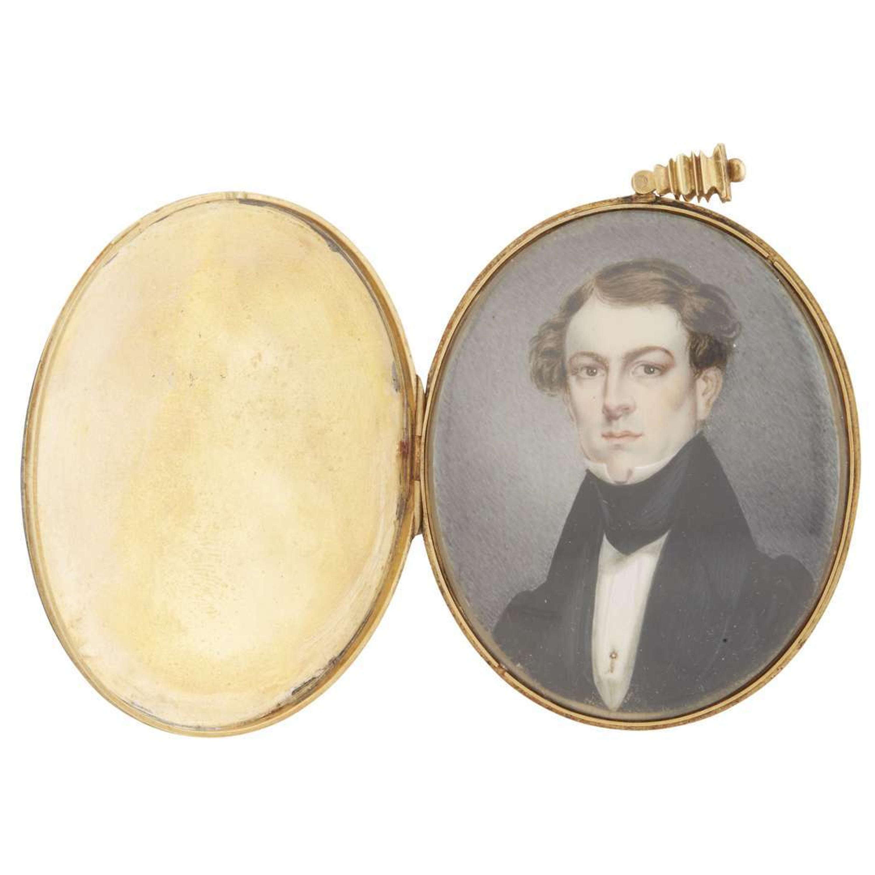 Attributed to Alexander Robertson (1768-1841) Portrait miniature of a gentleman