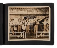 [COUNTRY MUSIC]. Traditional Country Music Hall of Fame scrapbook identified to Harold Sharp, containing rare Hank Williams Memorial Souvenir program.