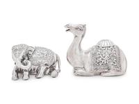 Two Southeast Asian Silver Zoomorphic Table Articles