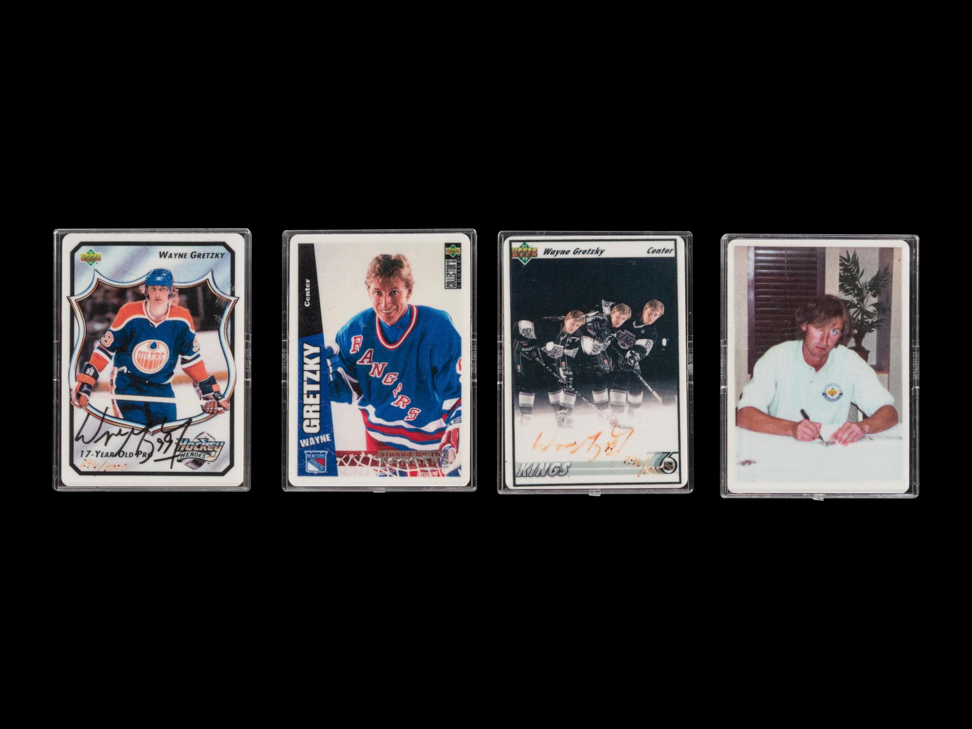 A Wayne Gretzky Signature Series Set of Signed Autograph Hockey Cards,