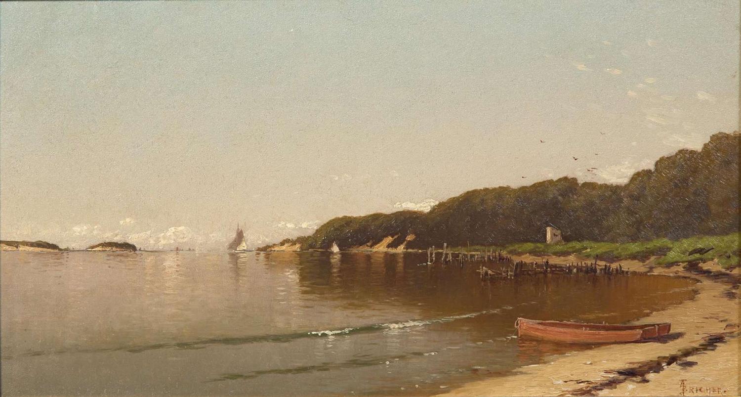 Alfred Thompson Bricher (American, 1837-1908) - Sailing Off the New England Coast