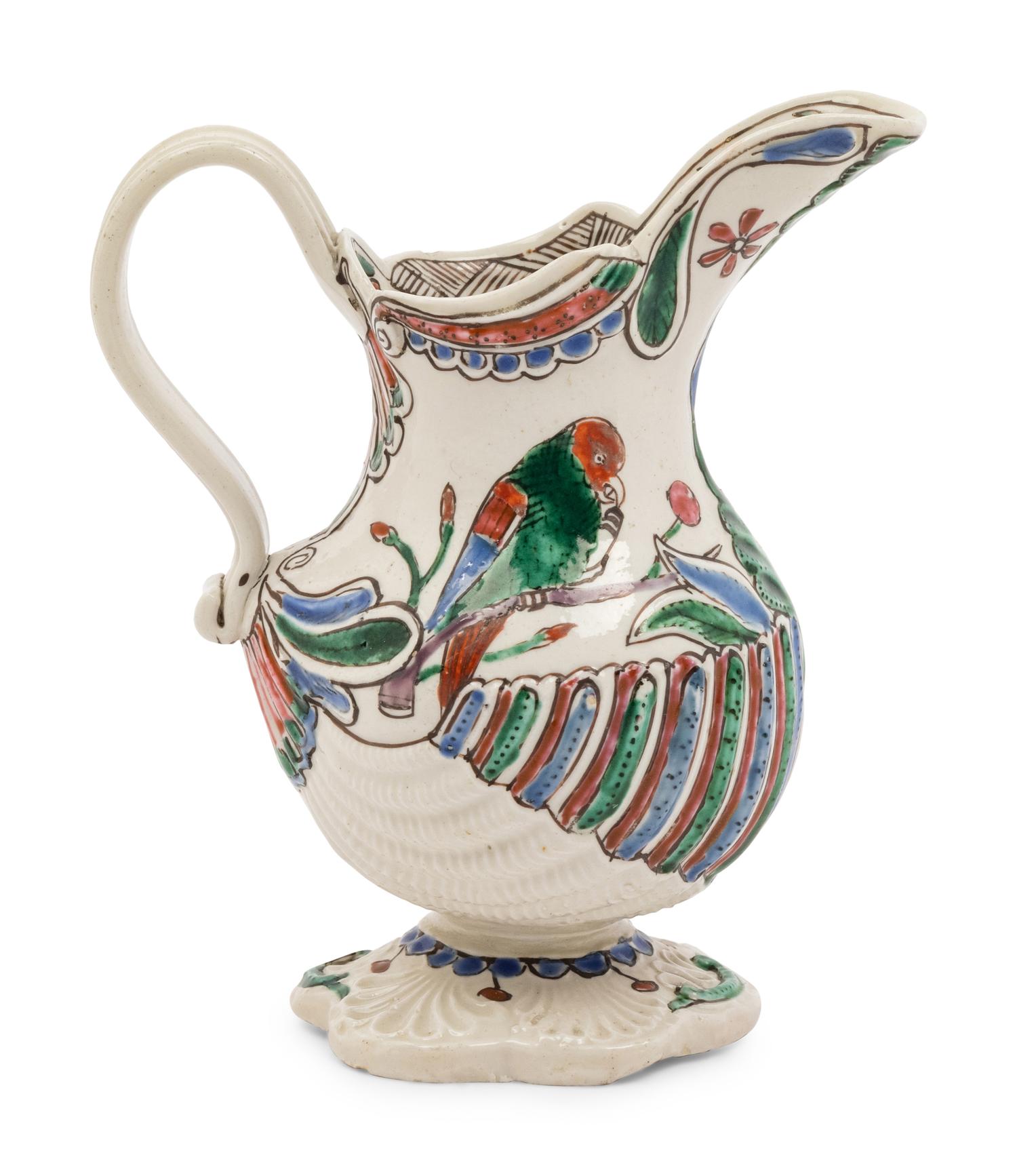 A Salt-Glazed Creamware Jug