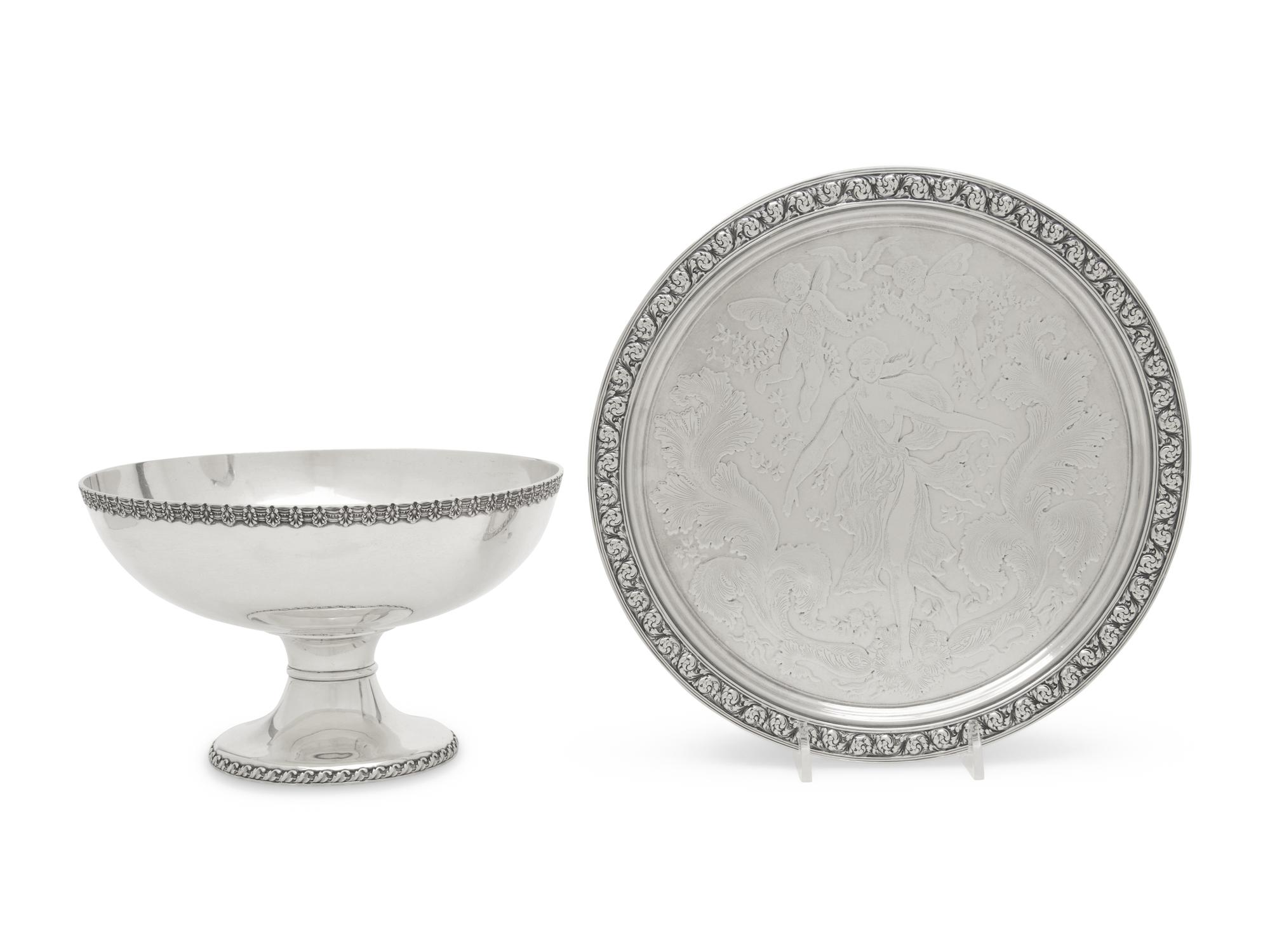 Two Tiffany and Co. Silver Table Articles