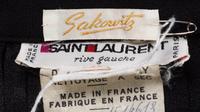An Yves Saint Laurent Black Pleated Long Skirt, Size 34.