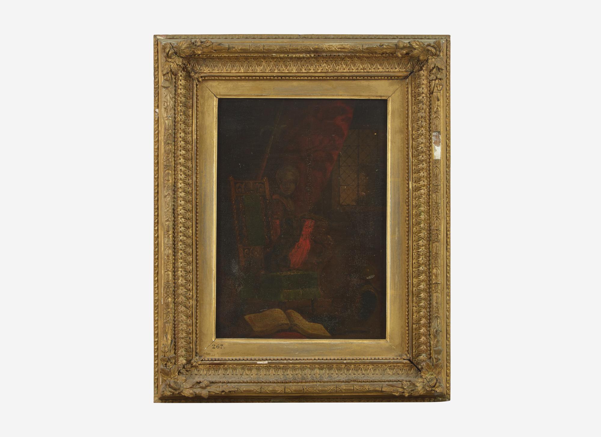 Still Life with Dog on Chair