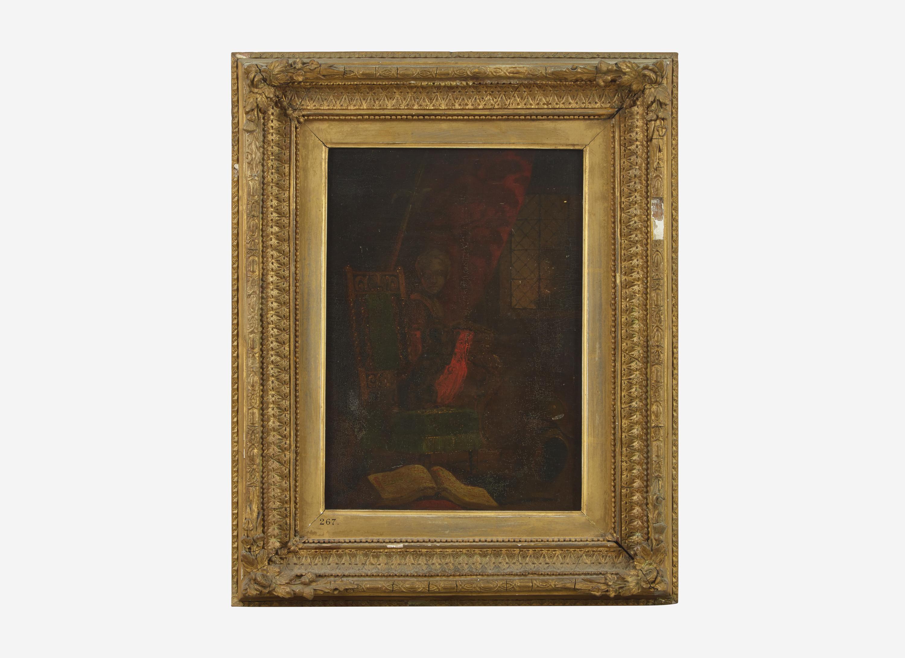 Still Life with Dog on Chair