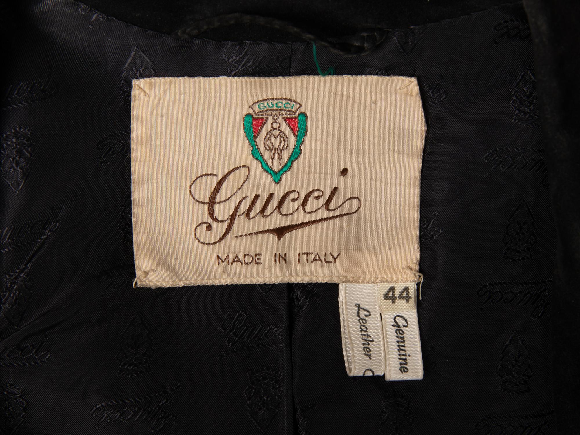 Gucci, Black Suede Coat