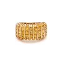 YELLOW GOLD AND YELLOW SAPPHIRE RING
