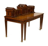 A Maitland-Smith Mahogany Roman Architectural Desk