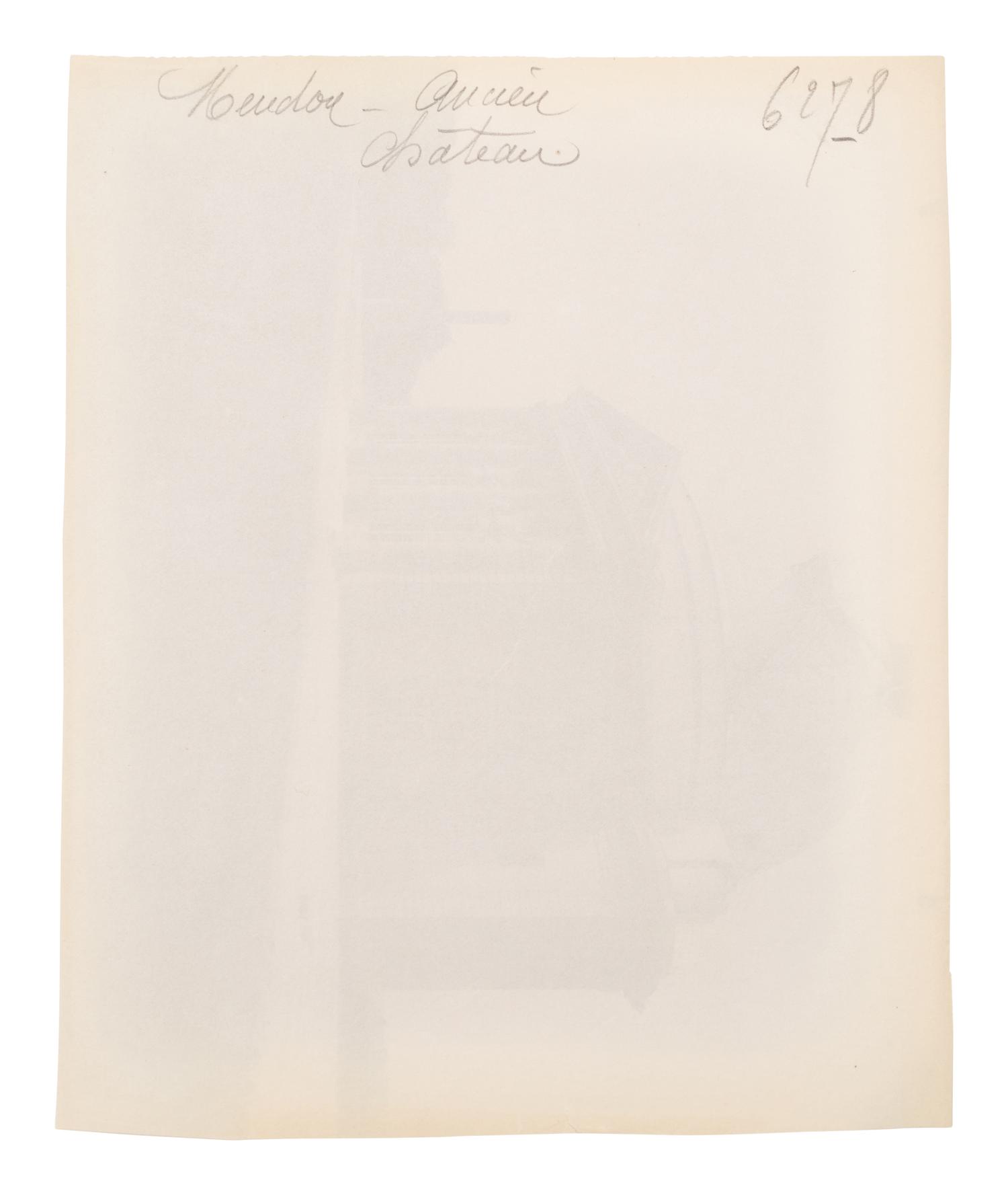 A group of four photographs ( Tuileries - Coureuse par Coustou, 1907; Grand Trianon / Le Buffet , 1902; Meudon - ancien château , 1902; Parc de Sceaux , 1925)