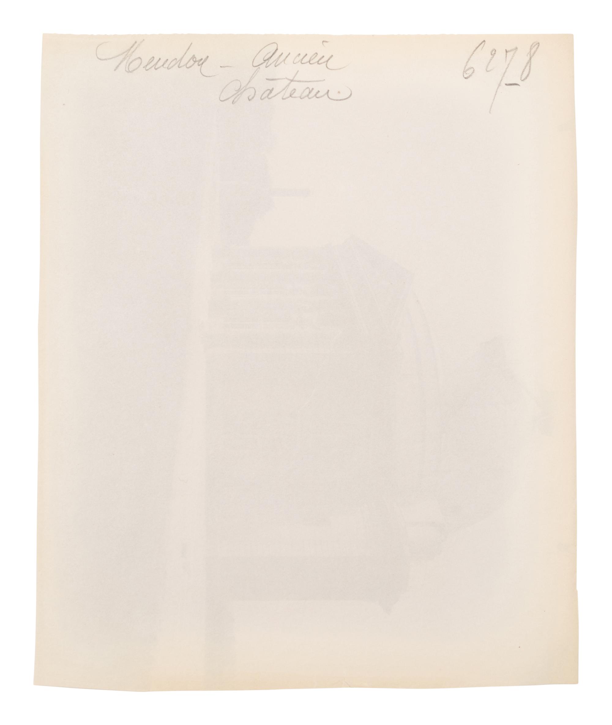 A group of four photographs ( Tuileries - Coureuse par Coustou, 1907; Grand Trianon / Le Buffet , 1902; Meudon - ancien château , 1902; Parc de Sceaux , 1925)