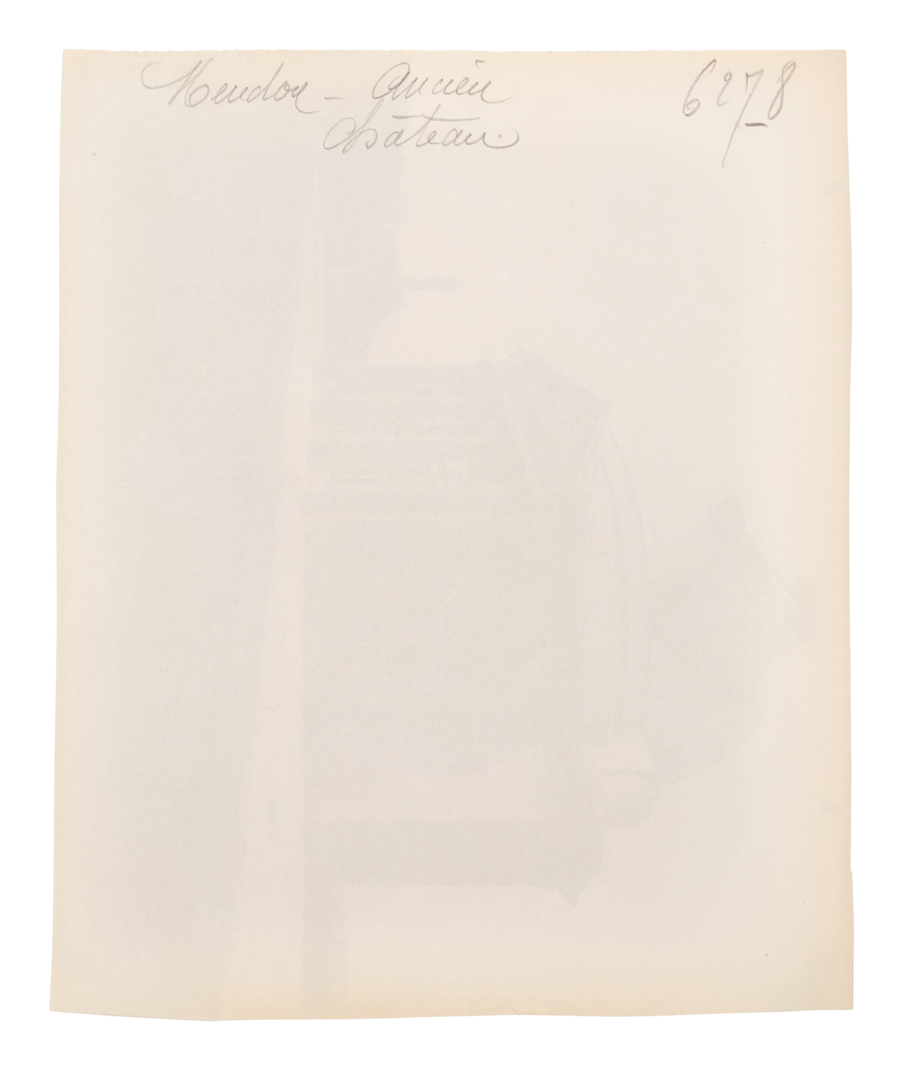 A group of four photographs ( Tuileries - Coureuse par Coustou, 1907; Grand Trianon / Le Buffet , 1902; Meudon - ancien château , 1902; Parc de Sceaux , 1925)