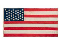 [FLAGS]. 38-star American flag. Ca 1876-1889.