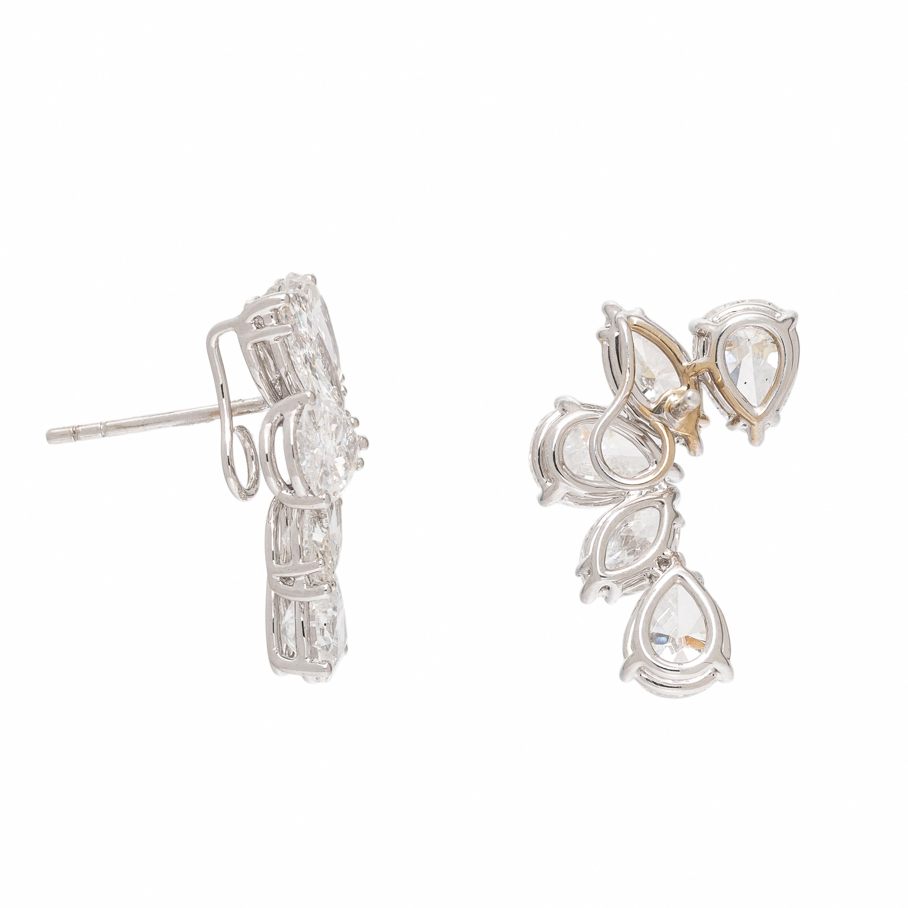 Diamond and White Gold Earrings