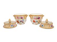A Pair of Coalport Porcelain Fruit Coolers