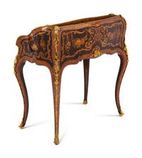 A Napoleon III Gilt Bronze Mounted Marquetry Bureau en Pente