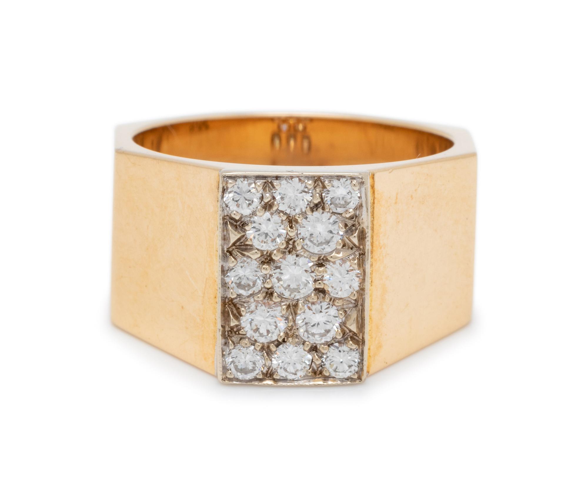 BICOLOR GOLD AND DIAMOND RING