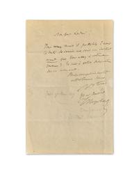 [Music] Meyerbeer, Giacomo Autograph Music Quotation, signed