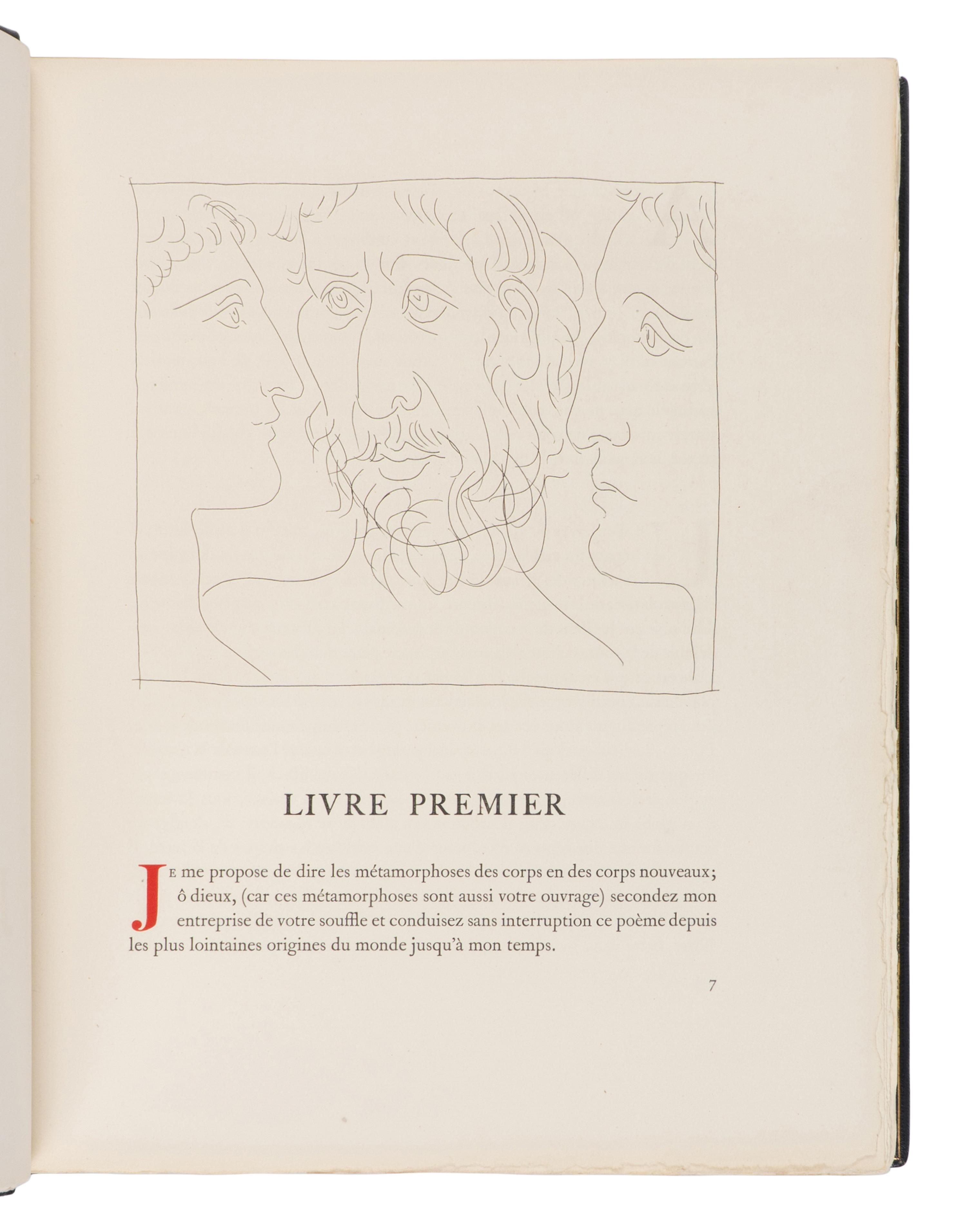[ARTIST BOOK]. -- [PICASSO, Pablo (1881-1973), illustrator]. OVID (43 BCE-17 CE). Les Metamorphoses. Lausanne: Albert Skira Editeur, 1931.