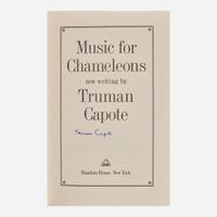 [Literature] Capote, Truman, and Tennessee Williams Music for Chameleons