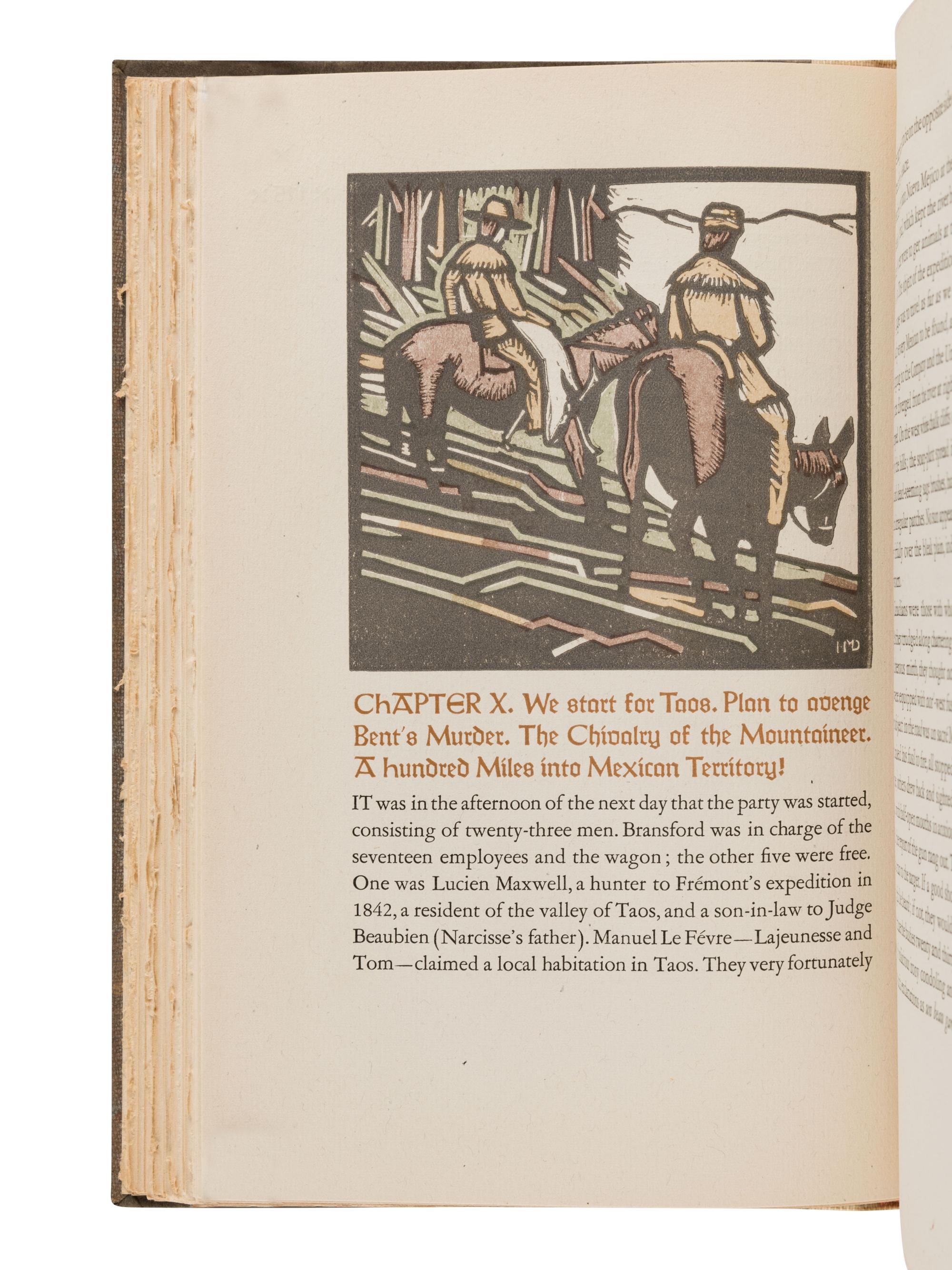 [GRABHORN PRESS]. GARRARD, Lewis H. (1829-1887). Wah-To-Yah & The Taos Trail . San Francisco: The Grabhorn Press, 1936.