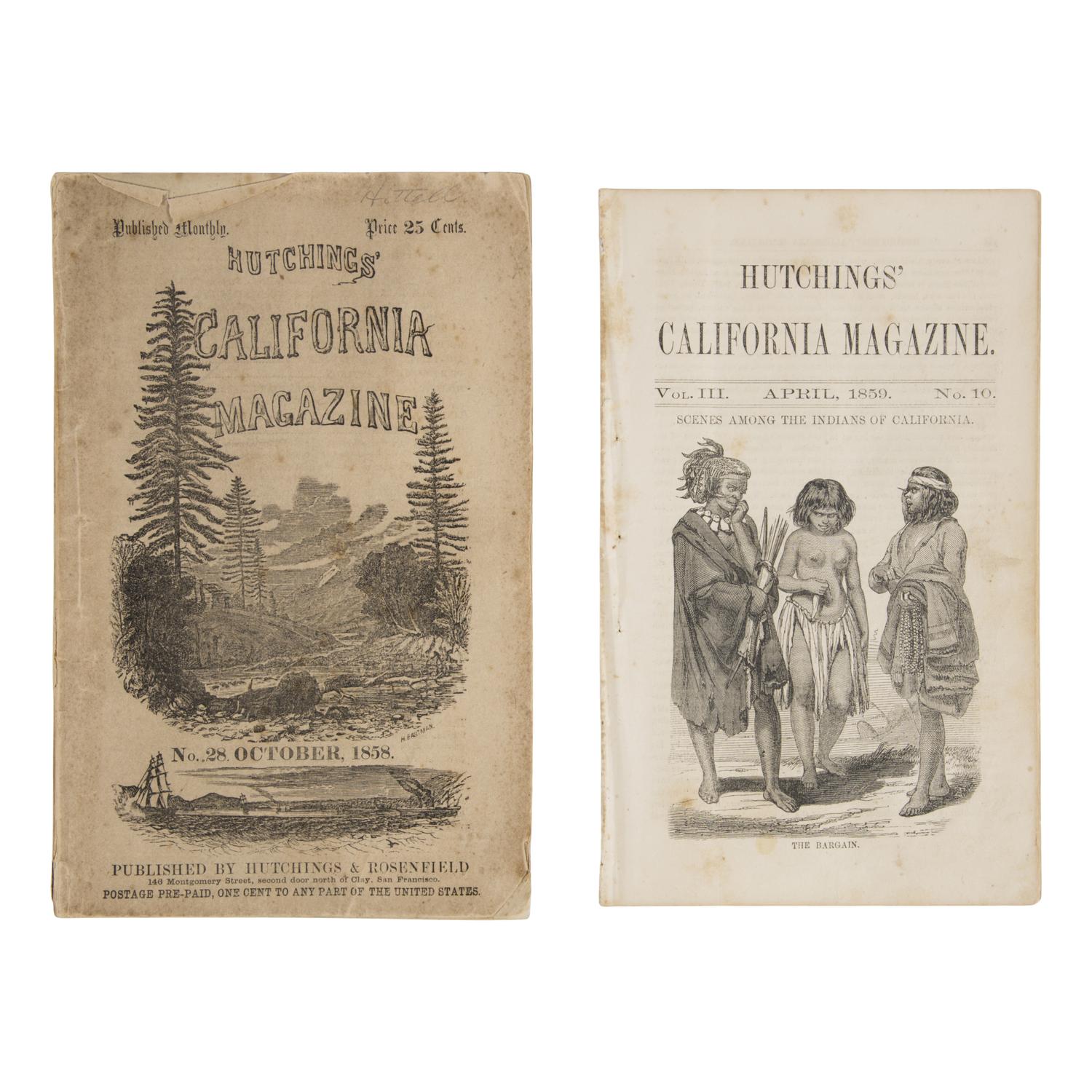Hutchings, James Mason (1820-1902). "The Great Yo-Semite Valley." [in]: Hutchings' California Magazine. No. 40 . San Francisco: Hutchings & Rosenfield, October 1859.