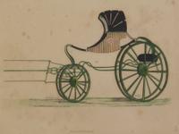Nine French Handcolored Engravings, Sidney Z. Lucas, Height 5 3/4 x width 7 7/8 inches (visible).
