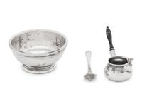 A Group of American Silver Miniature Table Articles