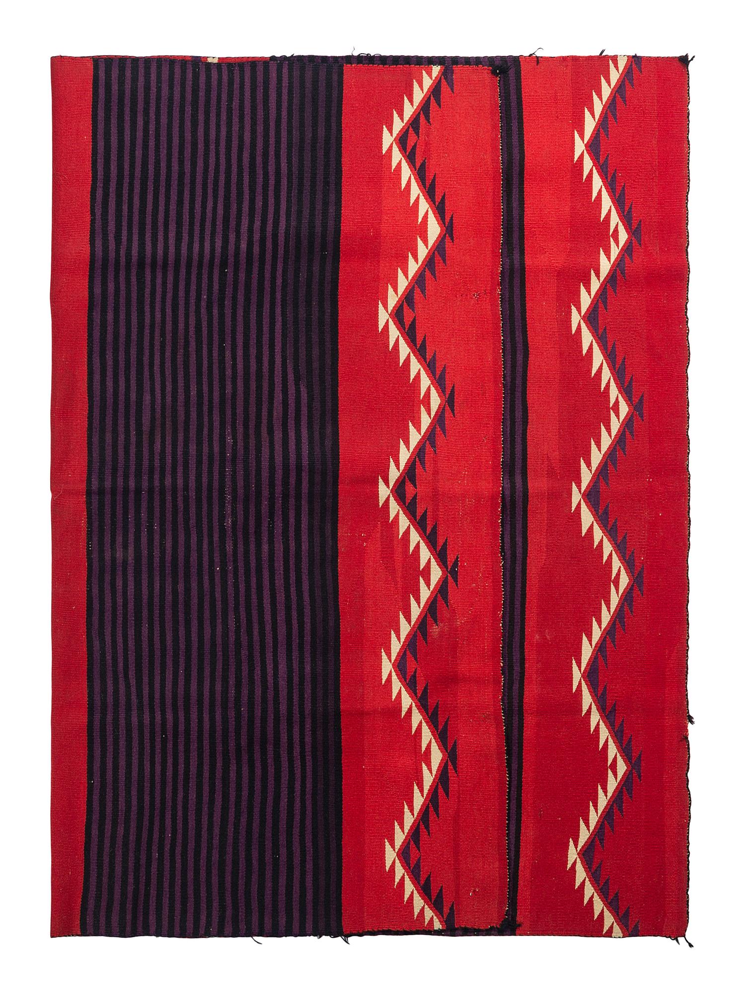 Navajo Germantown Moki Pattern Weaving / Rug