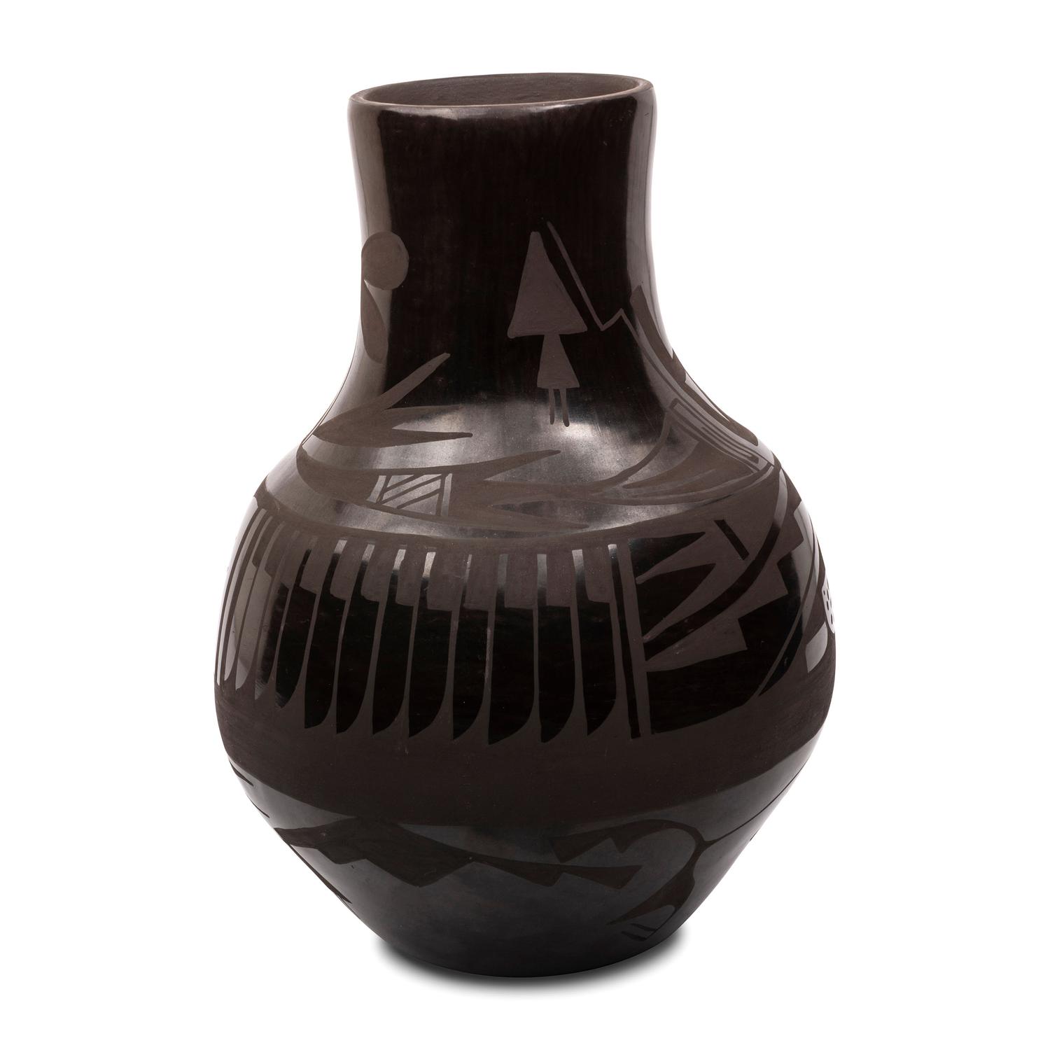 Blackware Pottery Vase