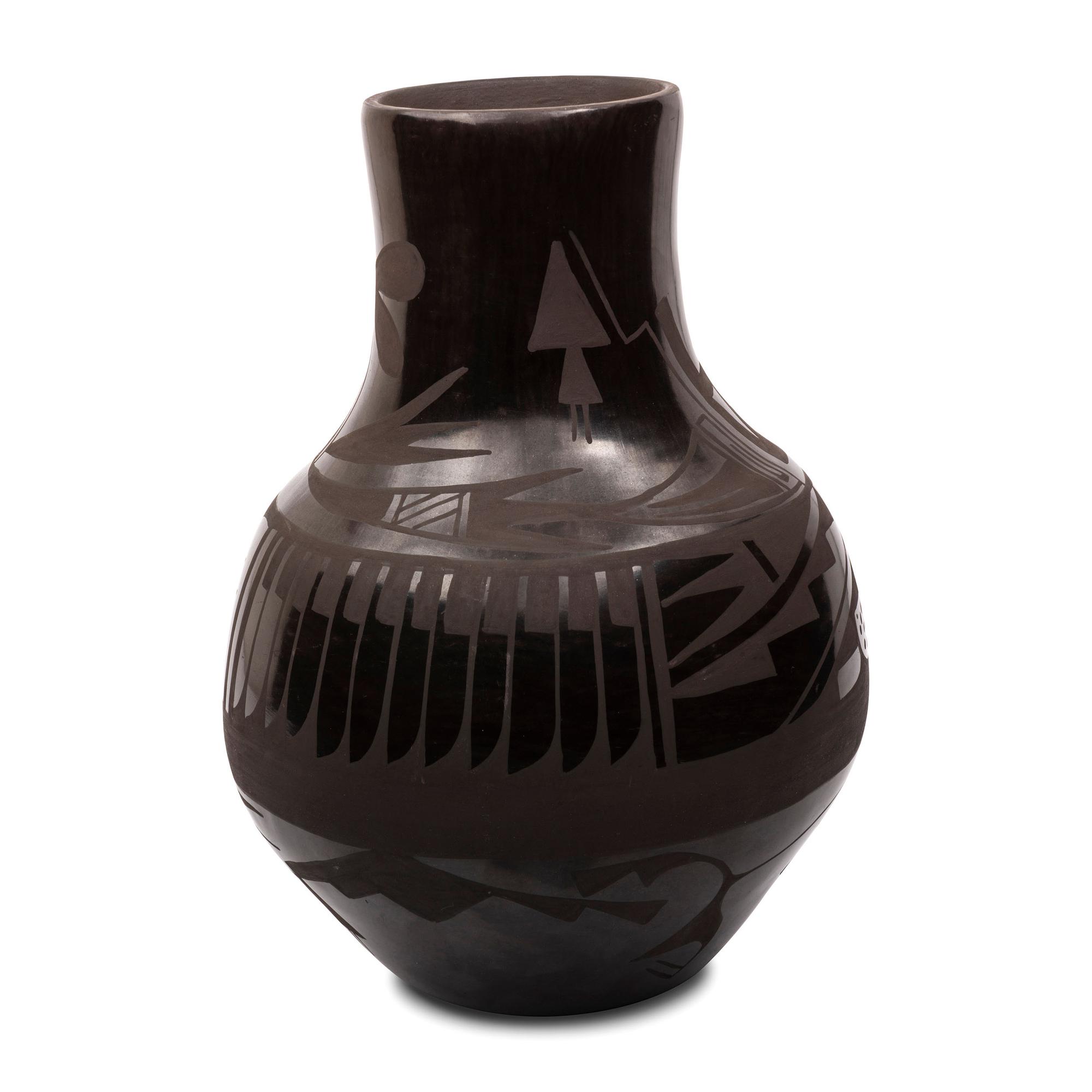Blackware Pottery Vase