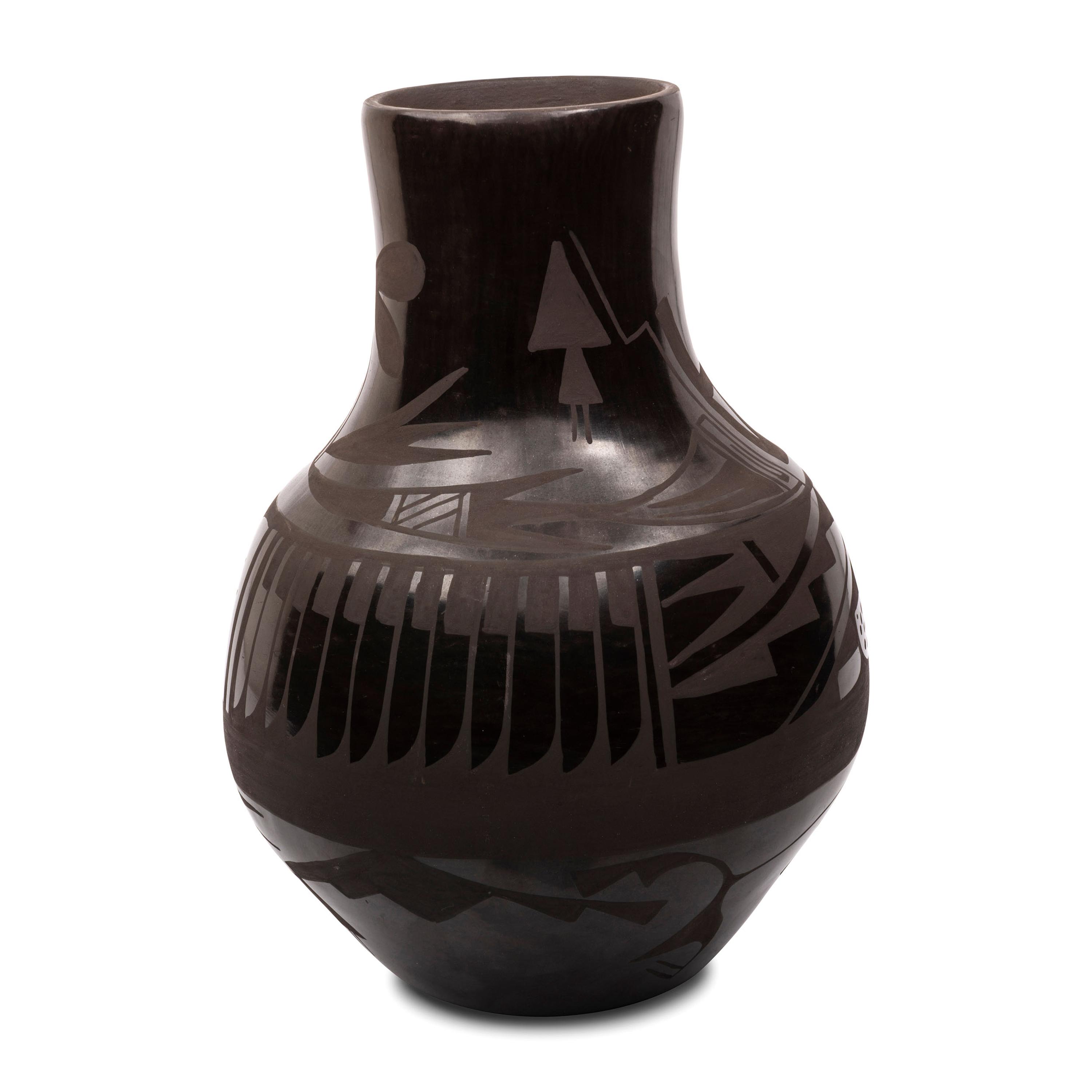 Blackware Pottery Vase