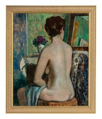 Femme nue à sa toilette