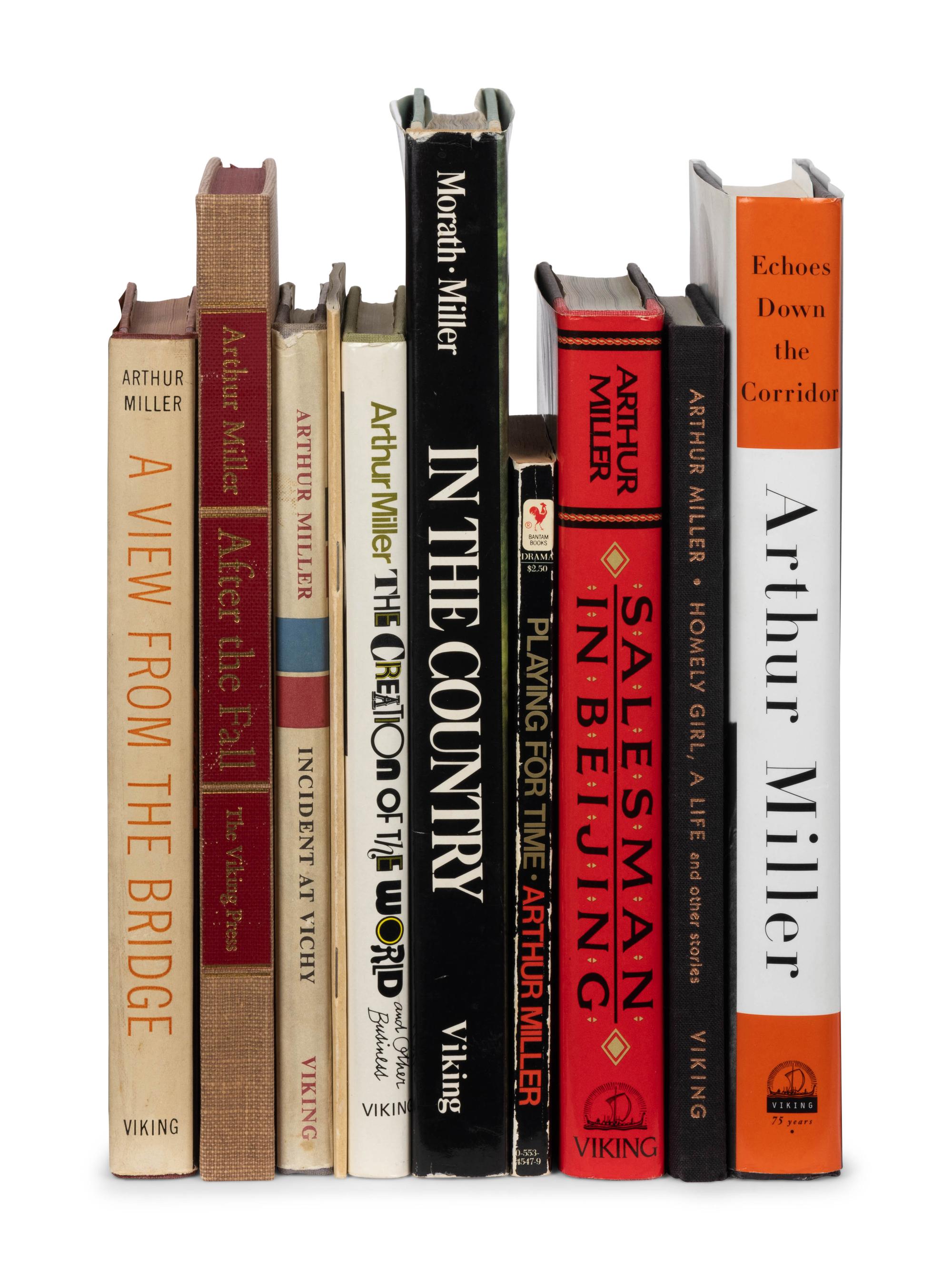 MILLER, Arthur (1915-2005). A group of 13 works, MANY SIGNED BY MILLER, comprising: