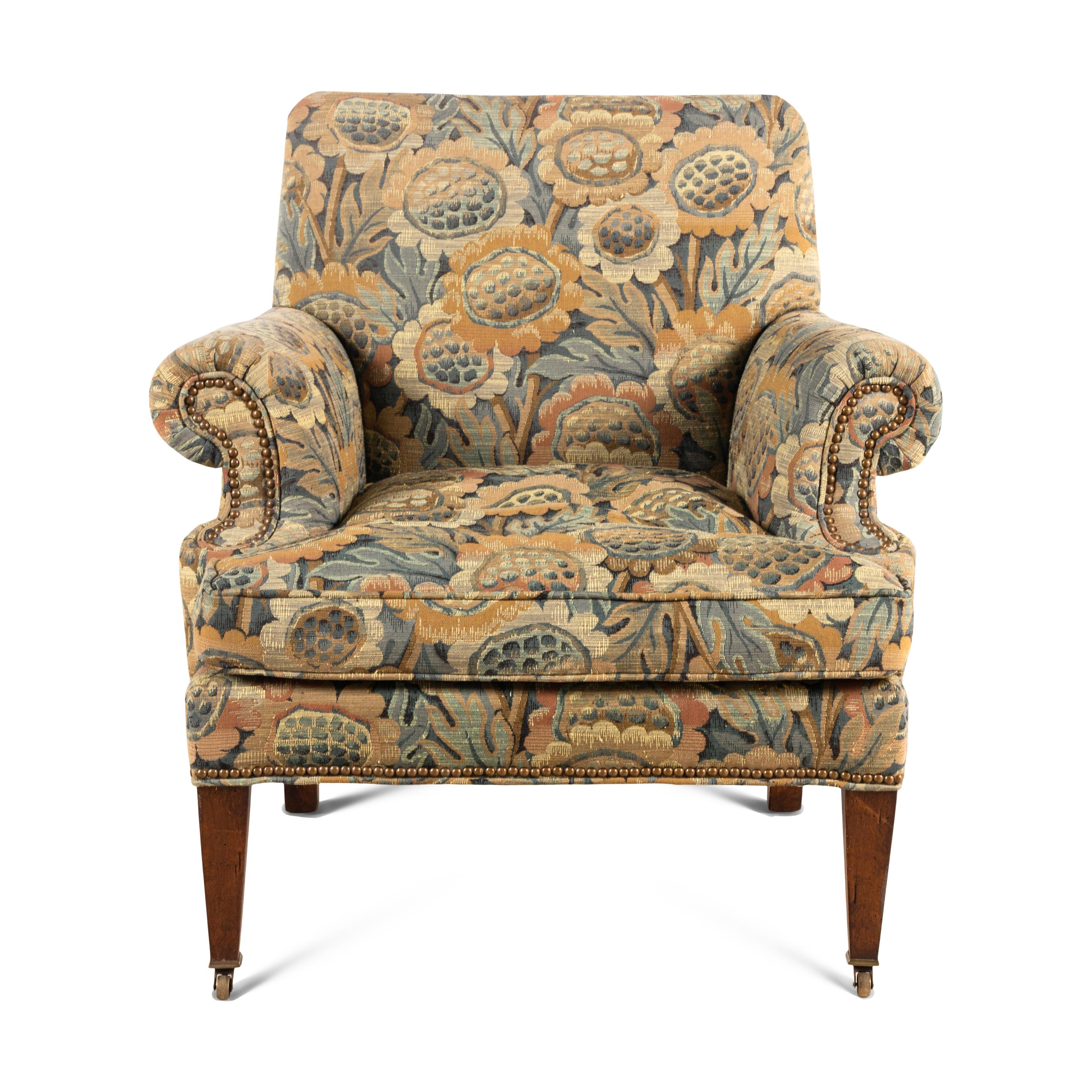 A Georgian Style Upholstered Armchair