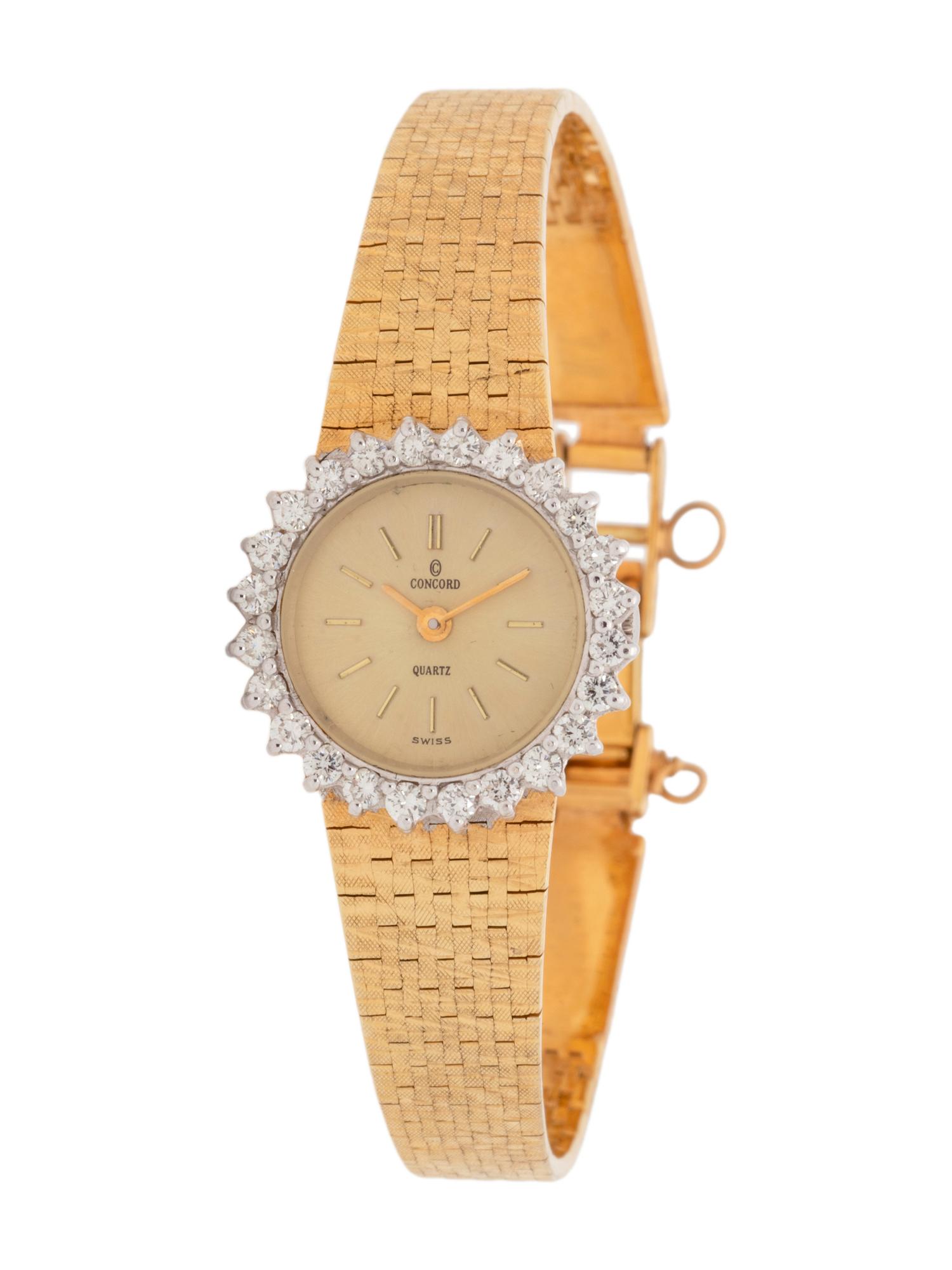 CONCORD, 14K YELLOW GOLD AND DIAMOND WRISTWATCH