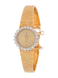 CONCORD, 14K YELLOW GOLD AND DIAMOND WRISTWATCH