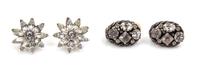 A Pair of Trifari and Kramer Earclips,