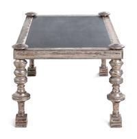 A Contemporary Silvered Wood Low Table