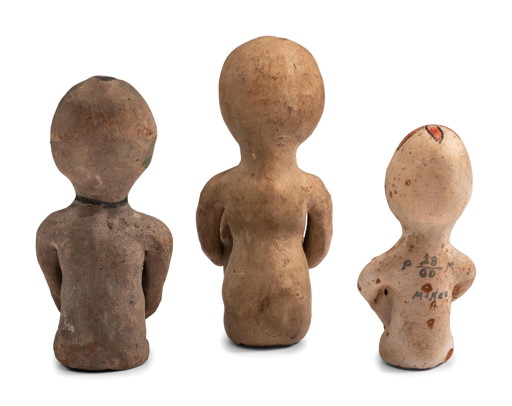 Tesuque Pottery Rain God Figures