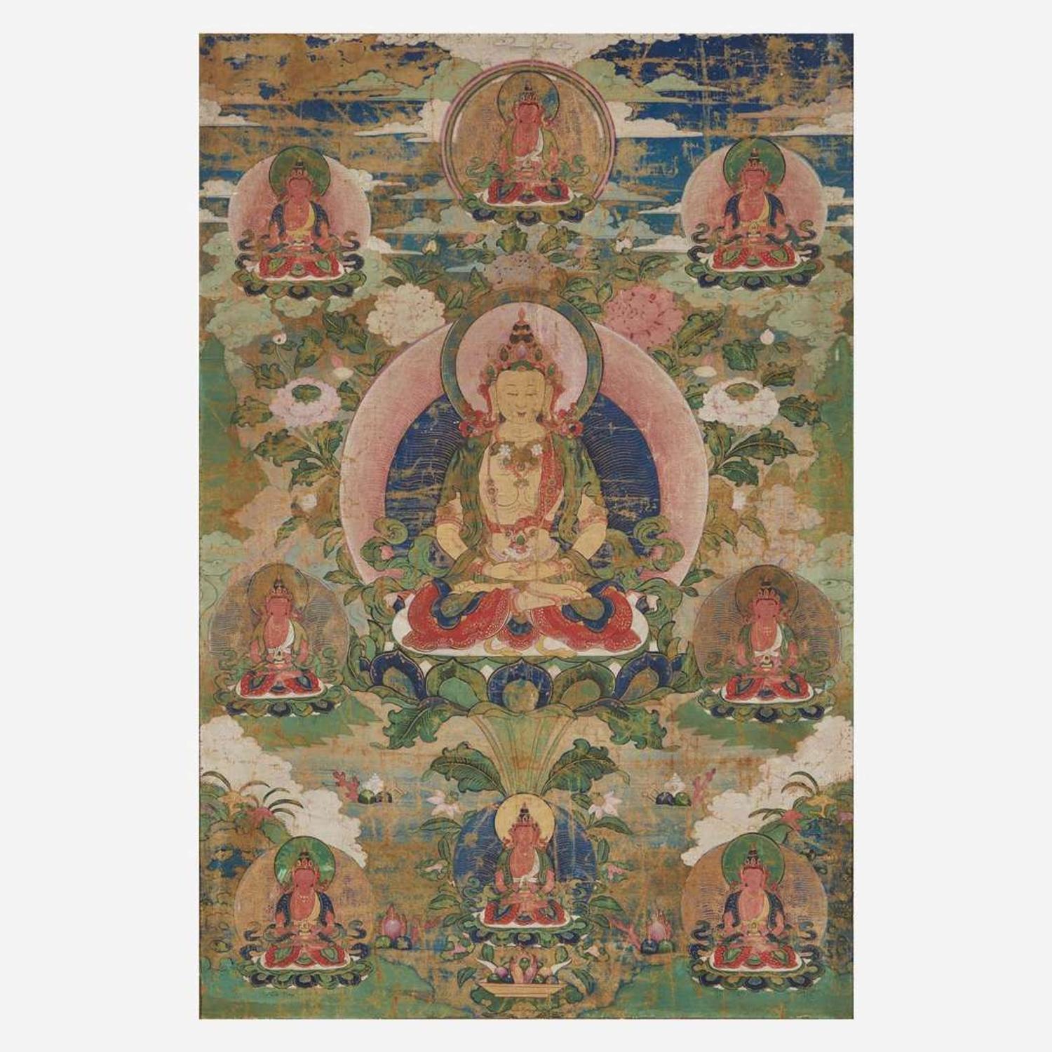 A Tibetan Thangka 唐卡一幅 19th century or earlier ???????