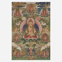 A Tibetan Thangka 唐卡一幅 19th century or earlier ???????