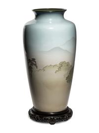 A Pair of Large Japanese Presentation Cloisonné Vases