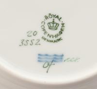 A Set of Eight Royal Copenhagen Flora Danica Porcelain Bread Plates