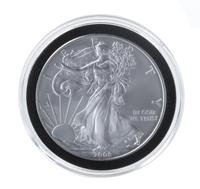 A Pair of United States 2008 Silver Eagle $1 Rounds