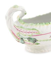 A Pair of Worcester Porcelain Leaf-Molded Sauce Boats