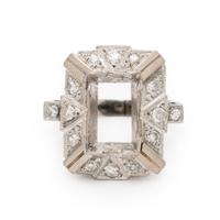 Platinum and Diamond Ring Mount