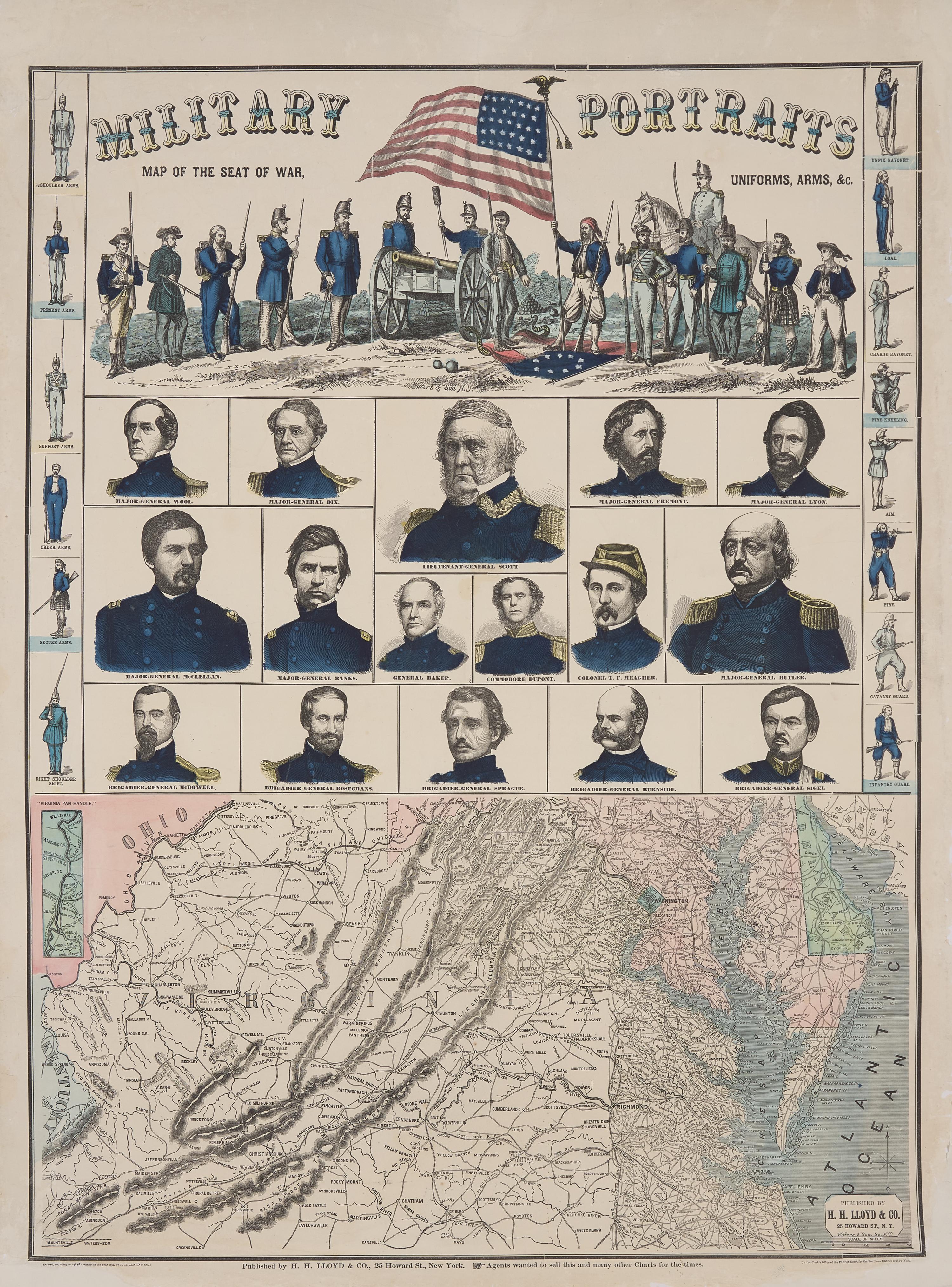 [Civil War] A Rare, Large, and Unusually Bright Patriotic Civil War Poster