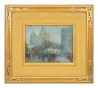 Study in Blue, Park Row, New York City