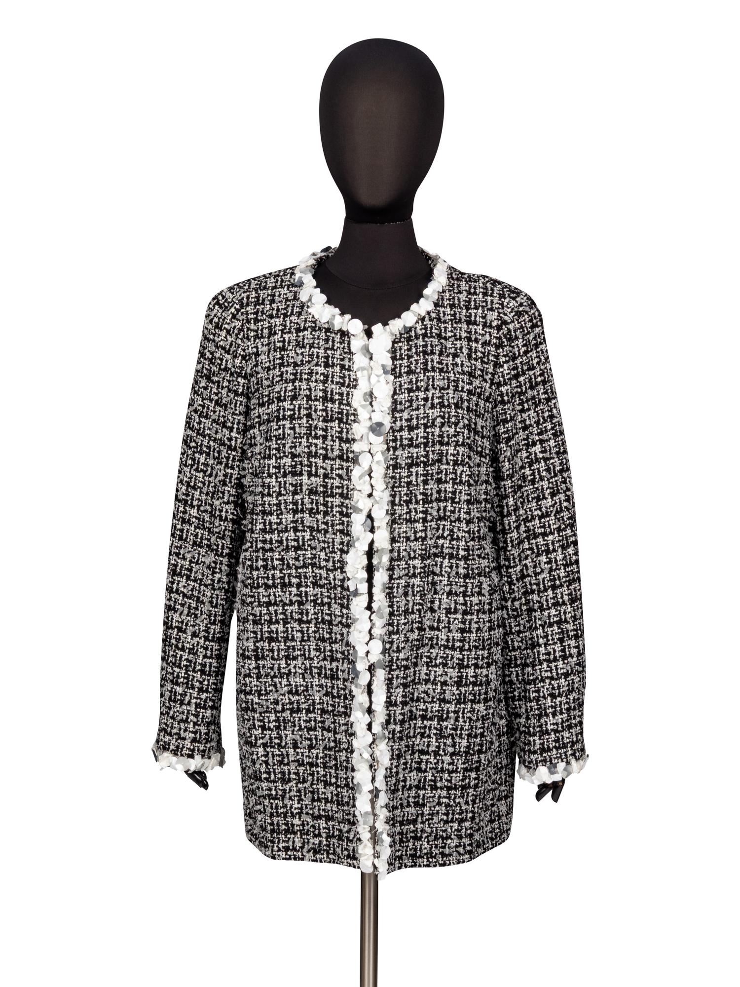 Chanel, Sequin-Trim Tweed Jacket